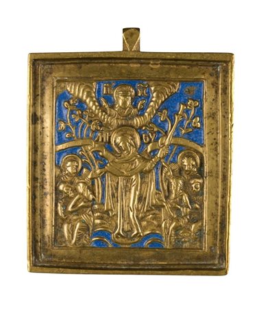  Icona da viaggio raffigurante la Madre della Consolazione - Inizio XX secolo 