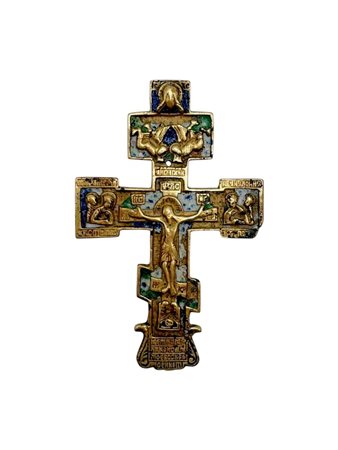  Croce pettorale raffigurante la Crocifissione - XIX secolo