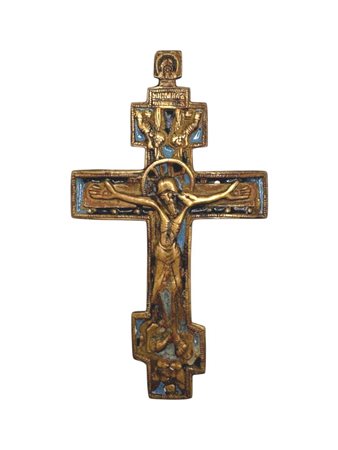  Croce pettorale raffigurante la Crocifissione - XIX secolo