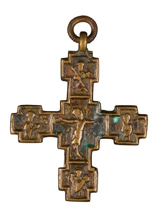  Croce pettorale raffigurante la Crociffisione - XVIII secolo