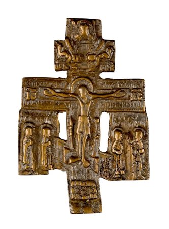  Croce pettorale raffigurante la Crociffisione - XVIII secolo 