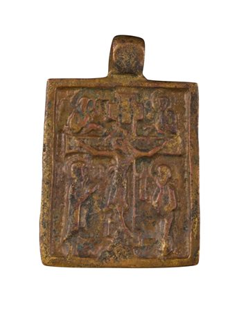  Icona pettorale raffigurante la Crocifissione - XVIII secolo
