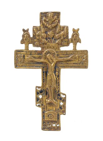  Croce pettorale raffigurante la Crocifissione - XIX secolo 