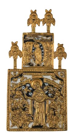  Icona da viaggio raffigurante la Madre della Consolazione - XIX secolo 