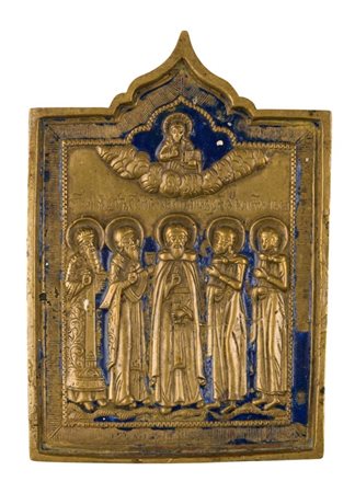  Icona raffigurante San Nilo e altri santi - Inizio XX secolo 