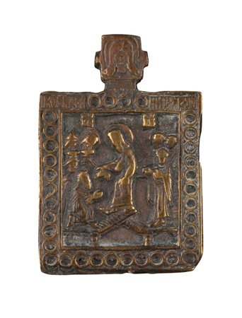  Icona pettorale raffigurante l'Anastasis - XVIII secolo 