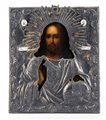 ALEXANDER PANFILOV
()
 Icona russa raffigurante il Cristo Pantocratore con riza in argento - Mosca, 1843