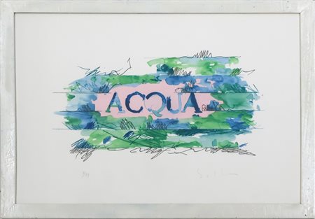 Mario Schifano, Acqua