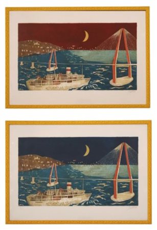 Franco Gentilini, Due litografie Il Ponte