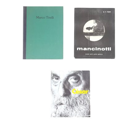Lotto di tre volumi di Marco Tirelli, César, Mancinotti