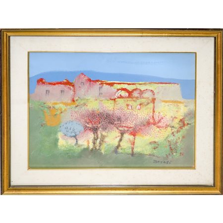 Manlio Bacosi (1921 - 1998)  - Paesaggio, 20° secolo