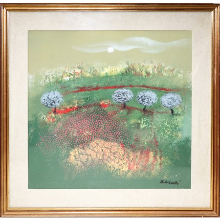 Manlio Bacosi (1921 - 1998)  - Paesaggio, 20° secolo