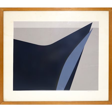 Arturo Bonfanti (1905 - 1978)  - Astratto nero e tortora, 1971