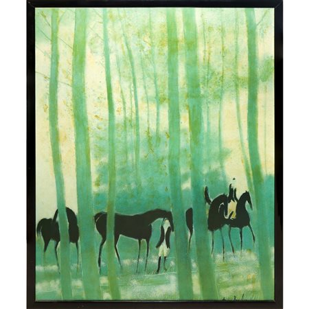 Andrè Brasilier (Saumur 1929)  - Cavalli nel bosco