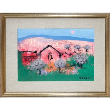 Manlio Bacosi (1921 - 1998)  - Paesaggio, 20° secolo