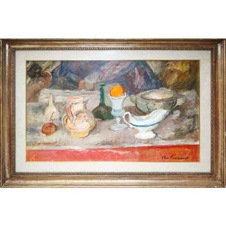 Elio Romano (Trapani 1909 - Catania 1996)  - Natura morta, 1983