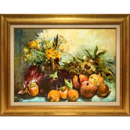 Bruno Guaitamacchi (1931 - 2005)  - Natura morta co melanzane