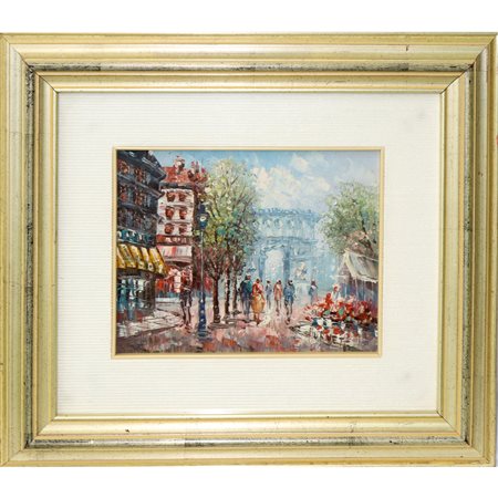 Caroline C. Burnett (1877 - 1950)  - Scorcio di Parigi, 20° secolo