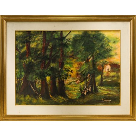 Rosalia Sanfilippo - Scorcio boschivo, 20° secolo