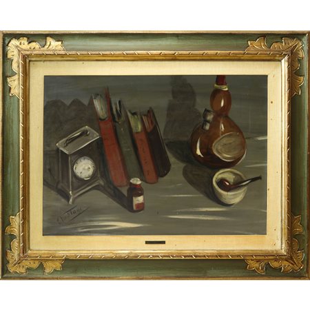 Elio Stagi - Composizione con libri, 1997