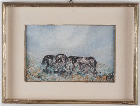 Giuseppe Cesetti (Tuscania 1902 - 1990)  - Cavalli