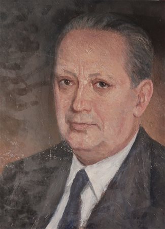 Emilio Vitali (Milano 1901 - 1980)  - Ritratto di Dino Villani