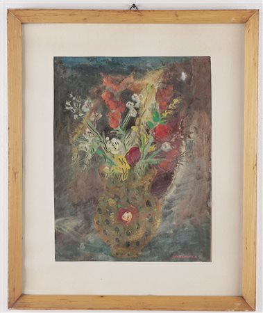 Giandante X (Milano 1899 - Milano 1984)  - Vaso con Fiori