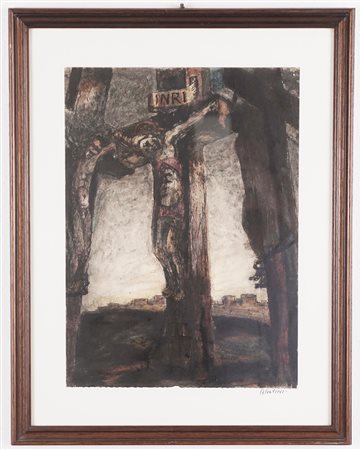 Augusto Alvini (Milano 1903 - 1992)  - Crocefissione