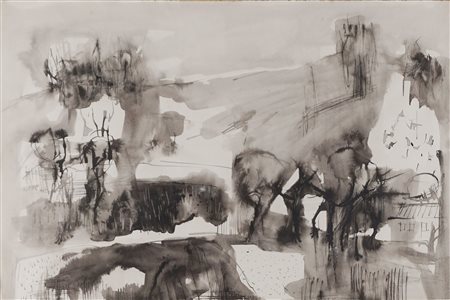 Alfredo Mantica (Senago  1903 - Broni 1996)  - Paesaggio