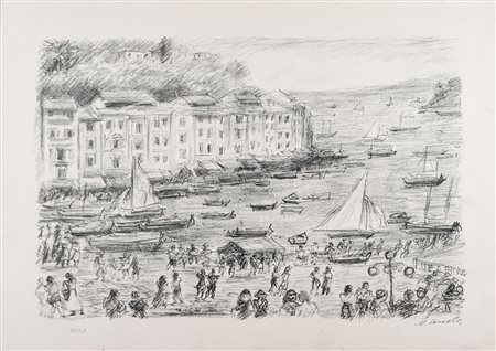 Michele Cascella (Ortona 1892 - Milano 1989)  - Portofino