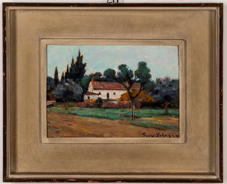 Primo Potenza (Venezia 1909 - 1983)  - Paesaggio marchigiano 