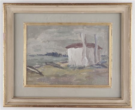 Ebe Poli (San Giovanni Lupatoto 1901 - Verona 1993)  - Paesaggio Lagunare