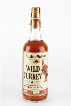 Wild Turkey (1940,  - ) 
Wild Turkey 8 Years Old Anni 80/90
43.4% vol 1 BT 70 cl