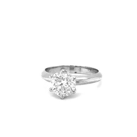 ANELLO IN ORO BIANCO 18K CON DIAMANTE NATURALE DA 0,90 CT