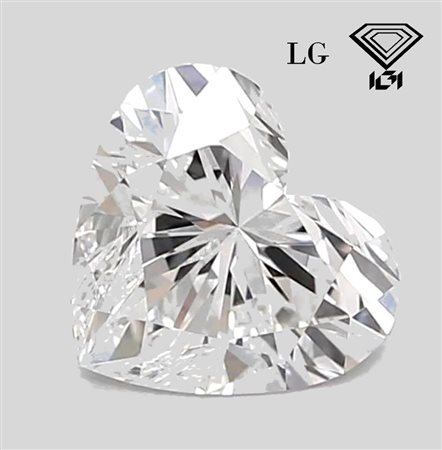 DIAMANTE 1,00 CT E VVS1 LAB-GROWN - CUORE - I.G.I.