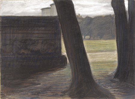 Giacomo Balla, Torino 1871 - Roma 1958, Villa Borghese - tronchi e Villa...