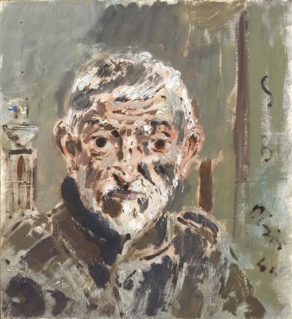 Filippo de Pisis, Ferrara 1896 - Milano 1956, Testa di vecchio mendicante,...