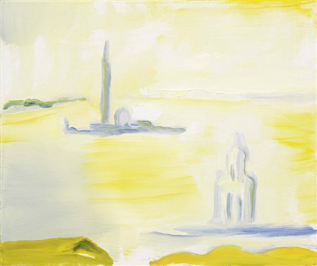 Virgilio Guidi, Roma 1891 - Venezia 1984, Bacino di San Marco, 1976, Olio su...