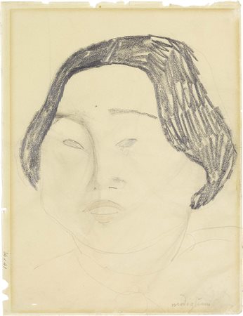 Amedeo Modigliani, Livorno 1884 - Parigi 1920, Portrait d'une femme...
