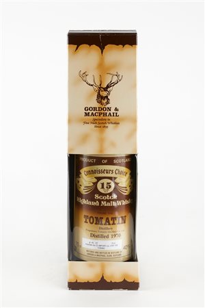 Tomatin - Gordon & MacPhail (Inverness, 1897 - ) , (Elgin, 1895 - ) 
Tomatin 15 Years Old Gordon & MacPhail 1970
40% vol 1 BT 75 cl
