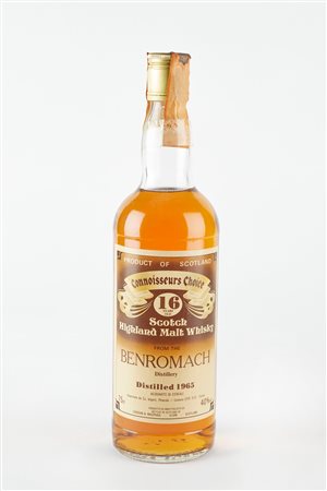 Gordon & MacPhail - Benromach (Elgin, 1895 - ) , (1898 - ) 
Benromach 16 Years Old 1965 Connoisseurs Choice 1965
40% vol 1 BT 75 cl