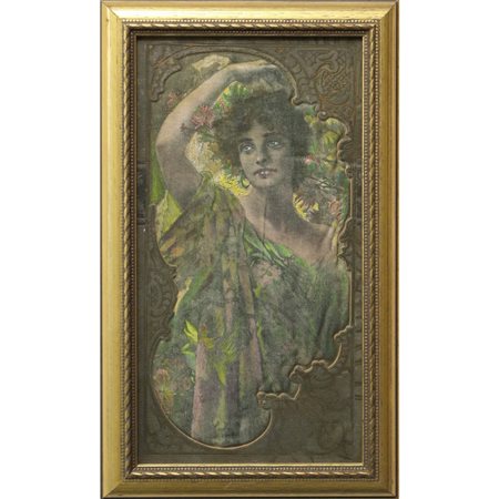 Stampa Art Nouveau - Dama, Fine 19° - Primi 20° secolo.