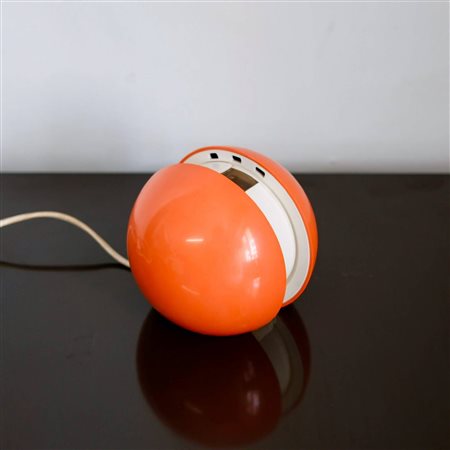 Gianni  Colombo (1937 - 1993)  - Lampada in resina arancione modello Gea lamp