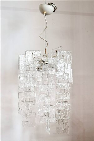 Carlo Nason per Mazzega - Lampadario in vetro di Murano modello Charlie, 1960s