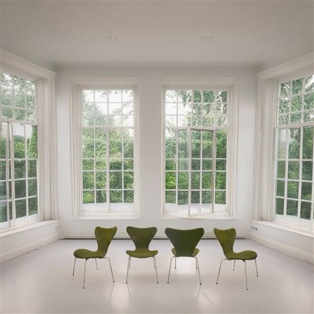 Arne Jacobsen per Fritz Hansen - Quattro sedie modello Butterfly, 1955