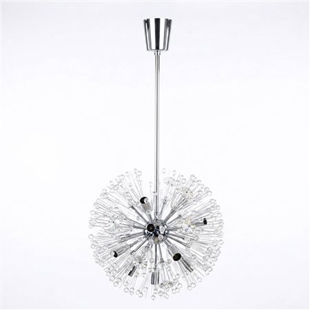 Emil Stejnar  per Rupert Nikoll - Lampadario "Dandelion" sputnik, 1950s/1960s