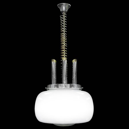 Lampadario sospensione monoboccia in opaline