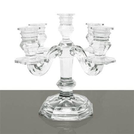 Baccarat France - Candelabro a 5 luci in cristallo Baccarat modello Regence