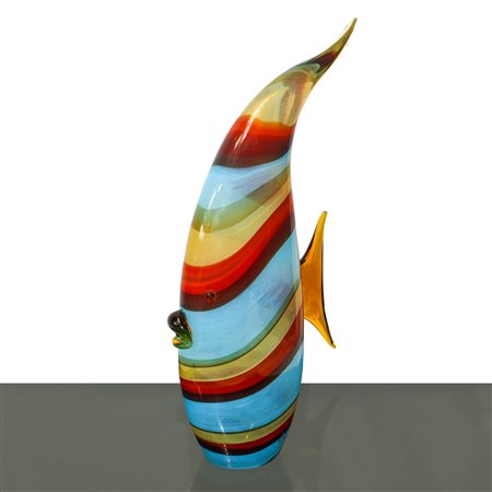 Pesce in vetro di Murano colorato