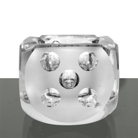 Spode Crystal - Posacenere in vetro molato a forma di dado